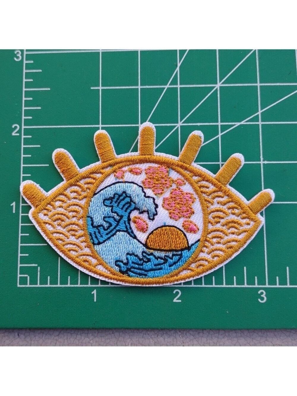 2/$10 Eye Wave Embroidered Patch